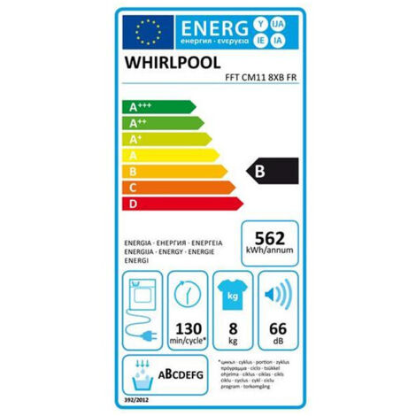 Sche Linge Whirlpool 6me Sens 8kg Notice
