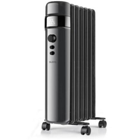 SUPRA Radiateur mobile bain d'huile 1500W Thermostat Réglable Minuterie