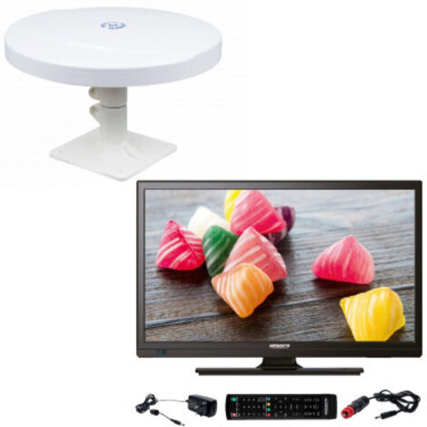Pack ANTARION TV LED 18.5" 47cm Téléviseur HD 12V + Antenne TNT Omnidirectionnelle (1/5)