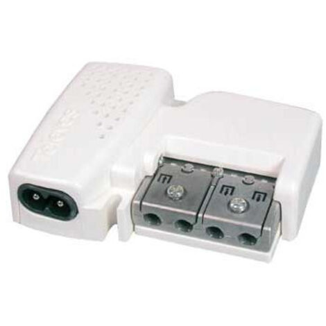 Alimentation électrique 24V 130mA pour amplificateurs TV – Transmission via câble coaxial – Dimensions compactes 90x67x28mm – Televes