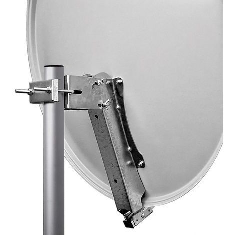 Pack Parabole Satellite HDSAT 80cm Acier + LNB Quad | Gain 38.8dB | 4 Sorties | Installation Facile