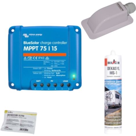 Pack Kit de pose solaire avec Régulateur de Charge VICTRON MPPT 220W 15A (1/4)