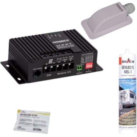 Pack ANTARION Kit de pose solaire avec Régulateur de Charge MPPT 320W 20A Meilleur rendement
