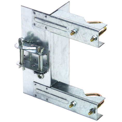 Cerclage simple renforcé galvanisé 110mm – Déport pour parabole – Résistant à la corrosion – Accessoire de fixation TV – Hdsat (1/2)
