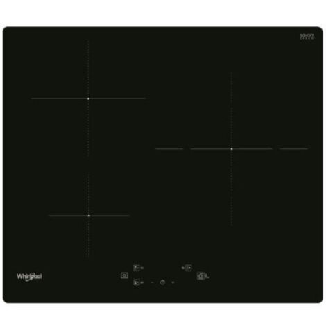 Whirlpool – Plaque de cuisson induction 3 foyers 7200W – Double zone Ø 28 cm – 10 niveaux de puissance – Fonctions automatiques 6ème Sens