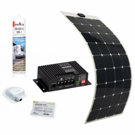 petit panneau solaire 50W en kit avec régulateur MPPT pour camping