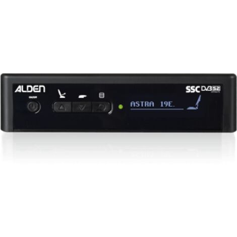 Pointeur S.S.C. HD M BIP pour antenne parabolique – Compatible DVB S2 – Écran OLED – Mise à jour par USB – Surveillance de connexion – Alden