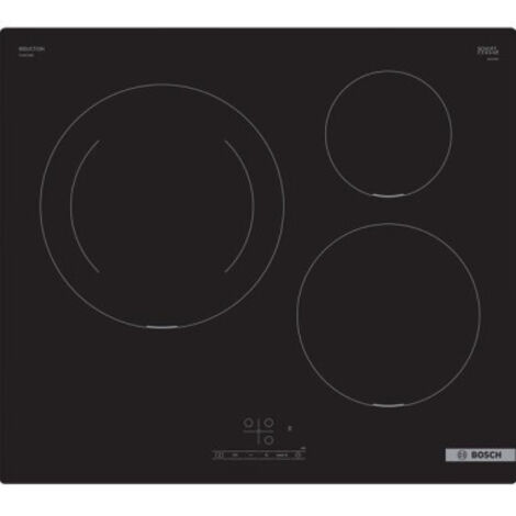 Bosch – Plaque induction 3 foyers 4600W – TouchSelect – PowerBoost jusqu'à 50% – Timer avec fonction arrêt – Sécurité enfant