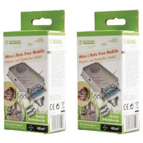 Pack ISOTRONIC 2X Répulsifs Souris et Rats 12-24 KhZ (1/5)