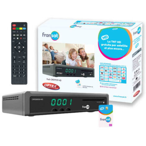 RECONDITIONNÉ TRIAX THR7610 Récepteur TV Satellite HD + Carte Viacess Fransat PC7 Eutelsat 5W 13