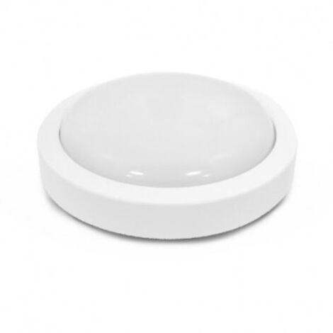 Plafonnier LED Blanc Ø190 12W 4000K + Détecteur RF (1/3)