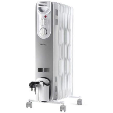 SUPRA Radiateur Bain d'Huile 1500W Eco-Design Thermostat Mécanique (1/4)