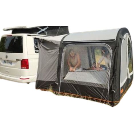 Auvent gonflable ultra compact 3m – Profondeur 190cm – Hauteur 180-210cm – Rideaux occultants et moustiquaires – Pour mini-van – Soplair