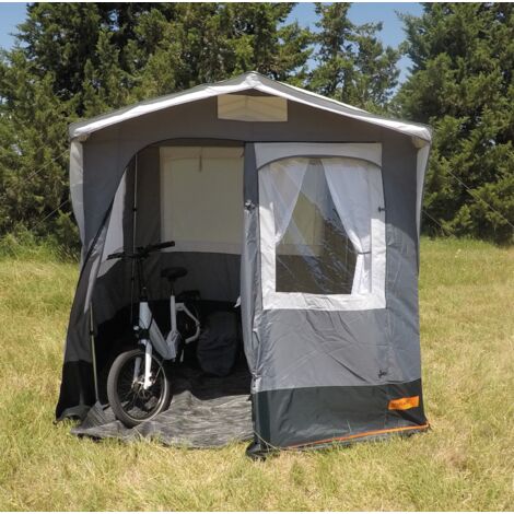Abri extérieur Eldorado 200 x 150 cm – Murs en polyester respirant – Toit en PVC – Fenêtres avec moustiquaires – Accès par grande porte enroulable – Soplair (1/3)