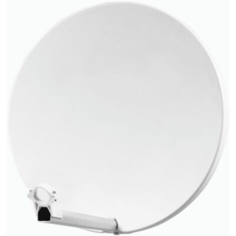Antenne parabolique 60cm en résine polyester renforcée – Brides inox anti-corrosion – Résistante aux UV et aux chocs – Pour extérieur – Hdsat