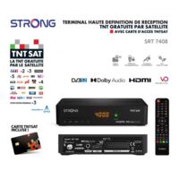 STRONG SRT 7408 Décodeur Satellite ASTRA HD Carte TNTSAT Valable 4 ans