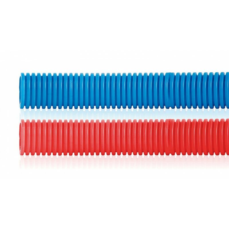 Tubo flexible de Plástico con calibración exterior color Azul Tipo