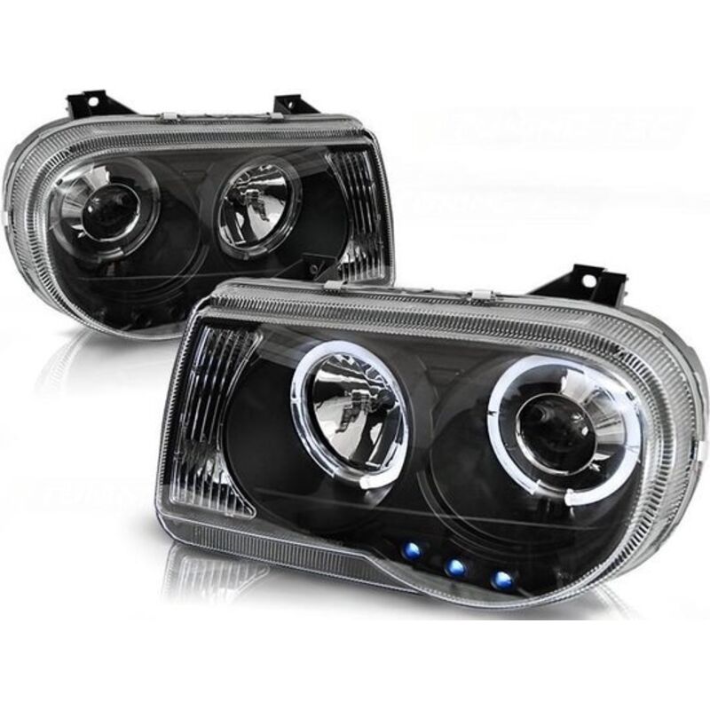In.pro Angel Eyes Scheinwerfer Schwarz - Für VW Golf 4 1997-2003
