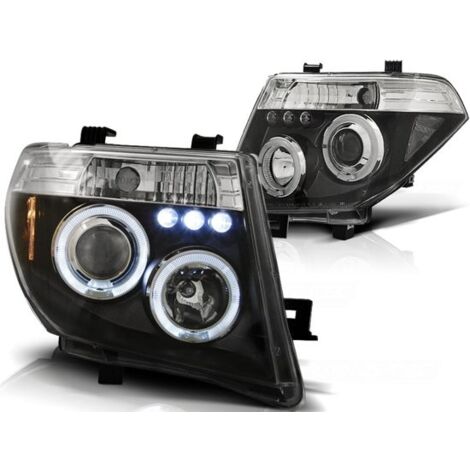 Scheinwerfer Dual Halo Felgen NISSAN NAVARA D40/PATHFINDER 05-10 ANGEL EYES SCHWARZ