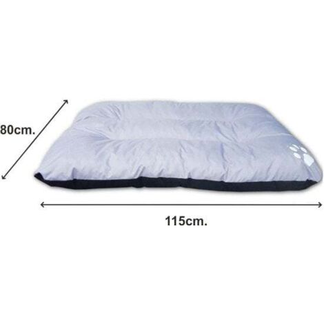 Luxus Hundekissen XXL – 115 x 80 cm – Wasserabweisend – Graphit – Hundekissen – Hundematte – Hundematte – Großer Hund