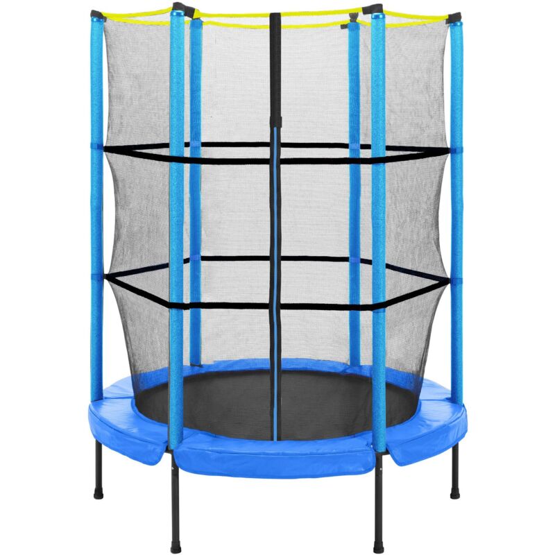 Trampolino con rete di sicurezza - Ø 152 cm - 5ft - blu