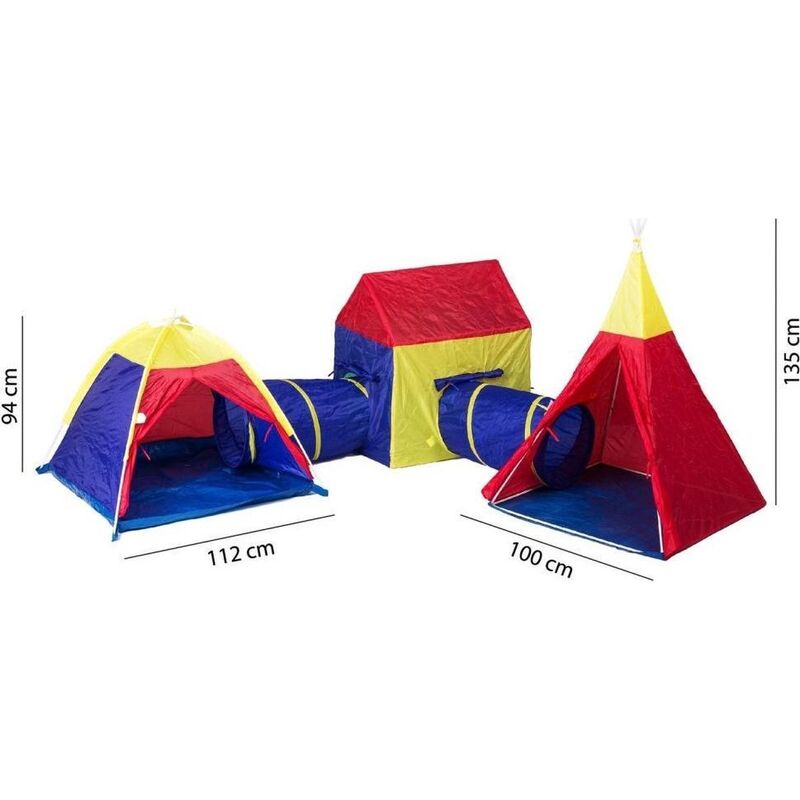 KIDUKU® Tenda Igloo per bambini con tunnel + 200 palline + borsa per  interni ed