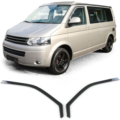 Deflettori Finestrino VW T5 T6 2003-2024 - Parapioggia Integrati, Nero, Facili Da Installare - Foto 4