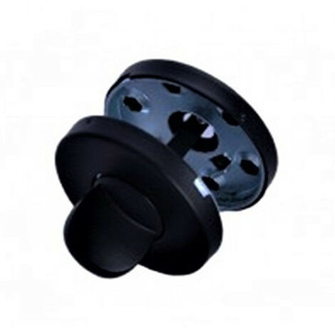 Paire de Rosaces "KLOSE besser"  - Rondes Diam.53 mm - "ElsaN Noir"  Rosaces à condamnation