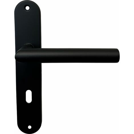 ENSEMBLE sur PLAQUES "MAXI VIENNA"  NOIR  INOX 304  KLOSE besser  Noir - Trou petite clé