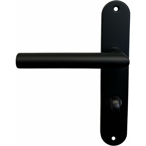 ENSEMBLE sur PLAQUES "MAXI VIENNA"  NOIR  INOX 304  KLOSE besser  Noir - A Condamnation sans Voyant DROITE