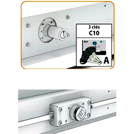 SERRURE 2 POINTS MOTTURA P/ PORTE de GARAGE BASCULANTE SPRENGA