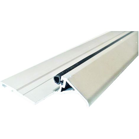 Seuil de porte PMR (Norme Handicap) aluminium avec joint et découpe  d'angles (Laqué noir, 730mm) - HOMEWELL - Cdiscount Bricolage