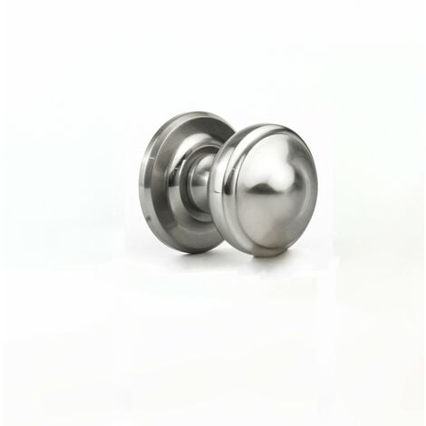Poignée de Tirage  Laiton Nickelé " KLOSE besser" Diamètre 80 mm