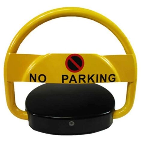 Barrière de parking jaune à bandes rouges - Parkimat