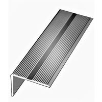 Nez de Marche KLOSE aluminium anodisé argent 42 mm x 22 mm | 1 Métre