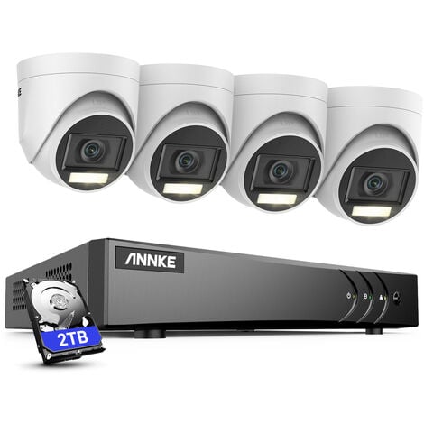ANNKE-16 Kanal 3K Analog 5MP DVRx4 PCS 3K (5MP) Dual Light Analogkamera mit  Mikrofon, D
