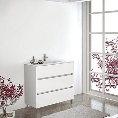 Conjunto 2 Piezas ARAE 80 CM BLANCO BRILLO