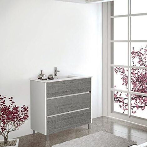Conjunto 2 Piezas ARAE 70 CM COMBI: BLANCO-CENIZA