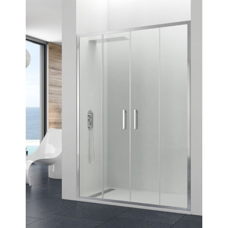 Mampara de ducha frontal ALLSTONE TITAN 2+2 170 cm, Transparente (1/3)