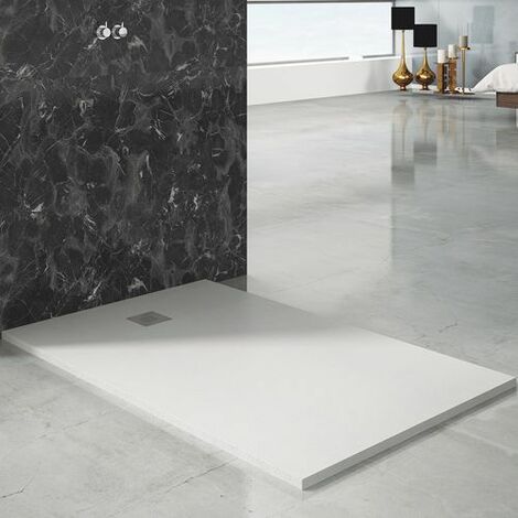 Plato de ducha extraplano gris claro 75x150 cm