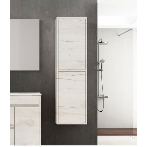 Mueble Columna de baño para mueble ALLSTONE 10 colores disponibles y dos tamaños 35x70x25 Blanco Nórdico