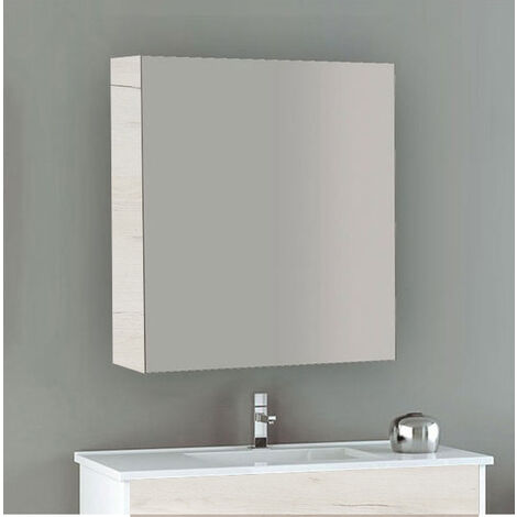 Espejo Camerino de baño para mueble ALLSTONE 9 colores disponibles y 4 medidas 60 cm Blanco Nórdico