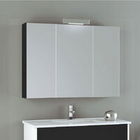 Espejo Camerino de baño para mueble ALLSTONE 9 colores disponibles y 4 medidas 80 cm Grafito