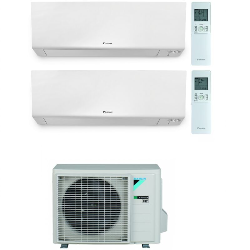 Climatiseur réversible Bi-split DAIKIN Perfera 2MXM40A + FTXM25R + FTXM35R 9000 + 12000 BTU A+++