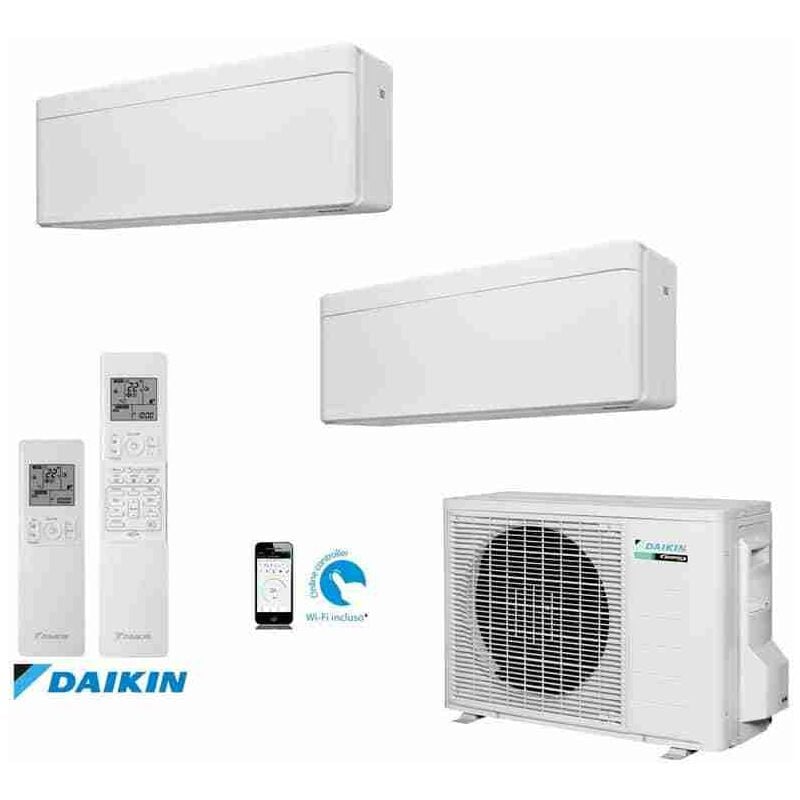Daikin Dualsplit stylish colore bianco 2MXM50N + FTXA25AW + FTXA25AW wifi inclus