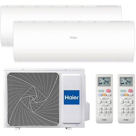 Climatiseur réversible Dual-split HAIER Pearl 12000+12000BTU 3.5kW+3.5kW A++ (1/4)