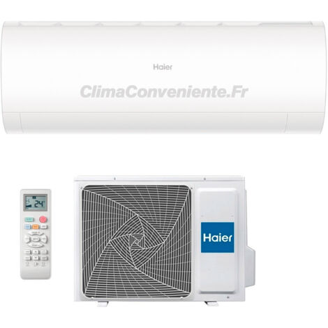 Haier – Climatiseur réversible 12000 BTU – Classe A+++ – Technologie Inverter – Wi-Fi intégré – Purification UV-C – Silencieux 18 dB(A)