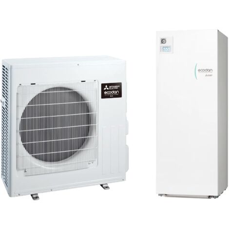 Pompe à chaleur air-eau Mitsubishi ECODAN R32 10 kW – SUZ-SWM100VA avec Hydrotank ERST20D-VM2E, ballon 200 L, classe A+++