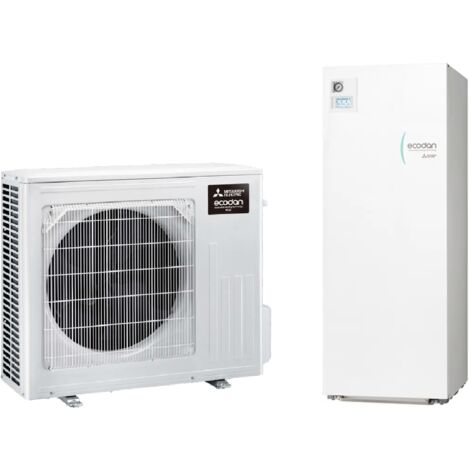 Pompe à chaleur air-eau Mitsubishi ECODAN R32 6 kW – SUZ-SWM60VA2 avec Hydrotank ERST20D-VM2E, ballon 200 L, classe A+++