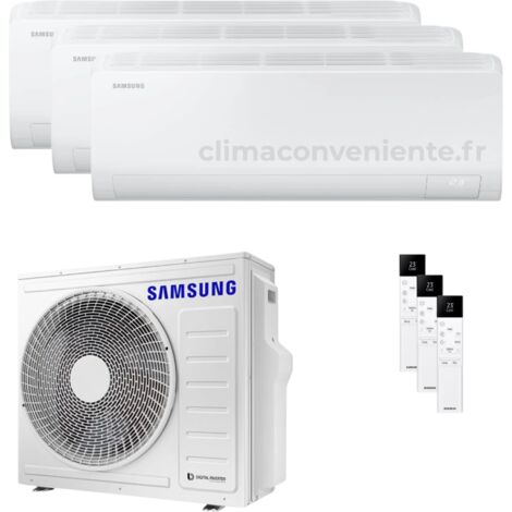 Climatiseur Trial Split Réversible Samsung Cebu S2 9000+9000+12000 BTU Inverter Wi-Fi (AJ052TXJ3KG)